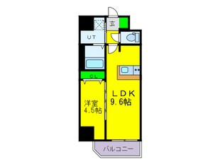 スプランディッド難波WESTの物件間取画像